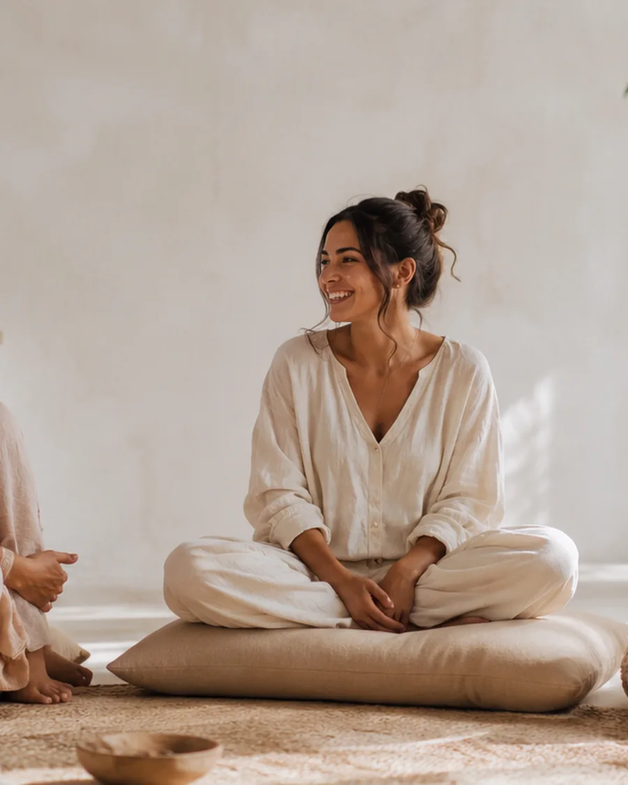 Comunidad de mujeres de Alma en Calma compartiendo en círculo